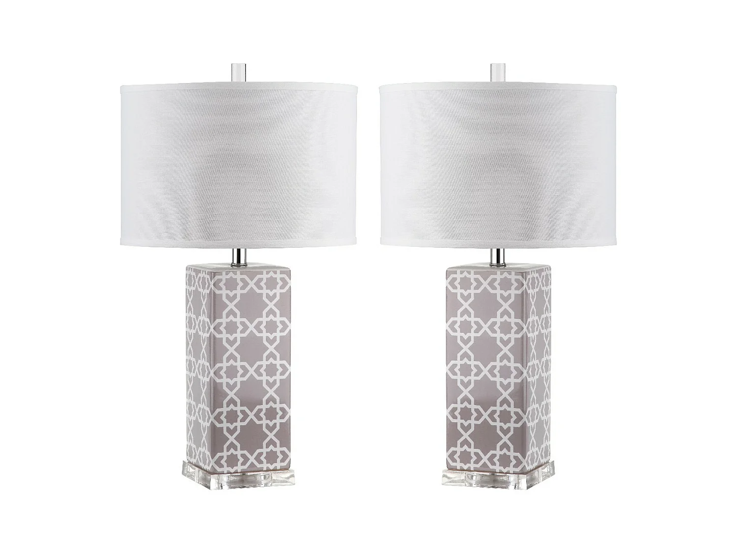 Lot de 2 Lampe de table Gris 38 X 38 X 68.58 cm - Vilma