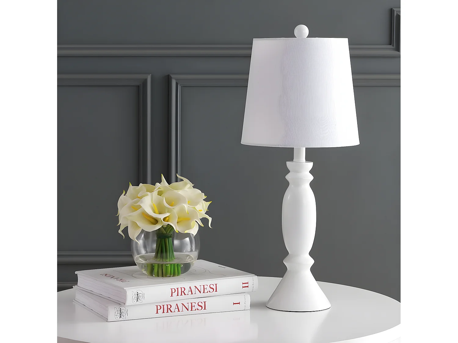Lampe de table Blanc 25 x 25 x 60 cm - Kian