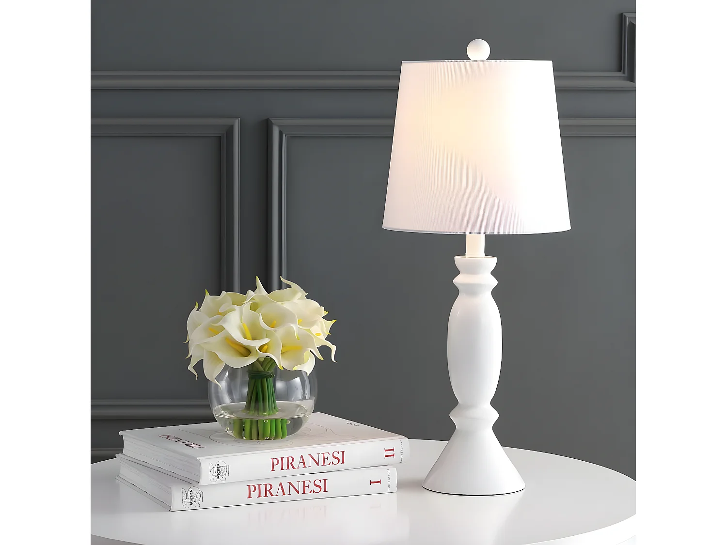 Lampe de table Blanc 25 x 25 x 60 cm - Kian