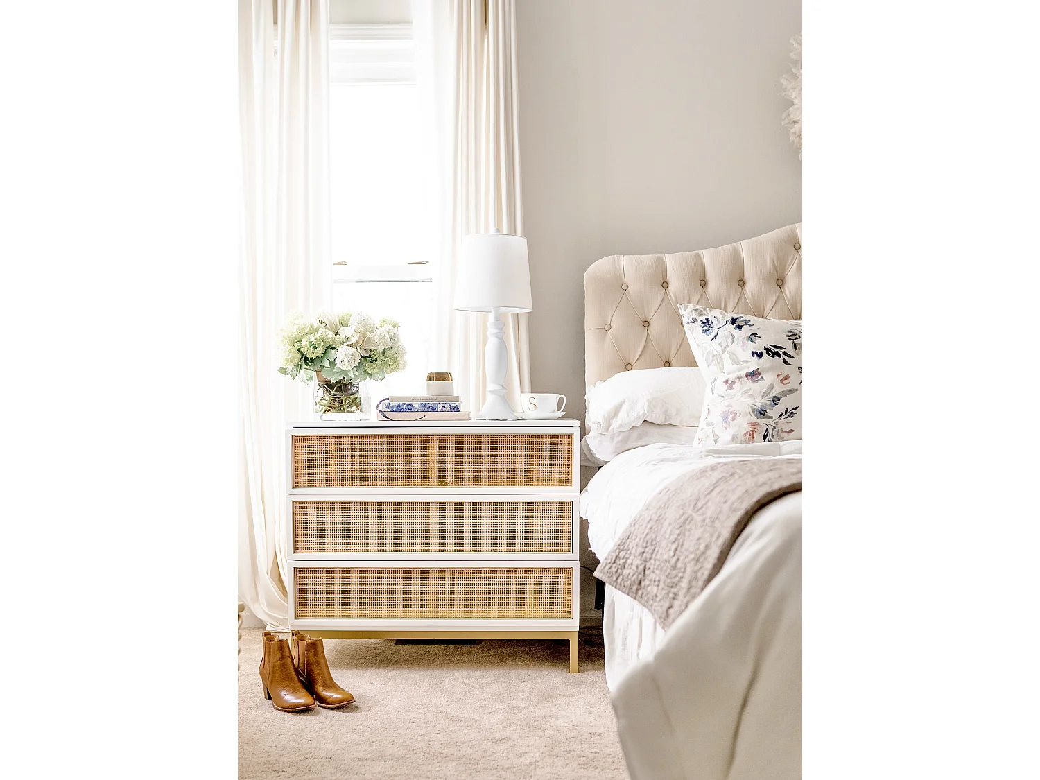 Lampe de table Blanc 25 x 25 x 60 cm - Kian