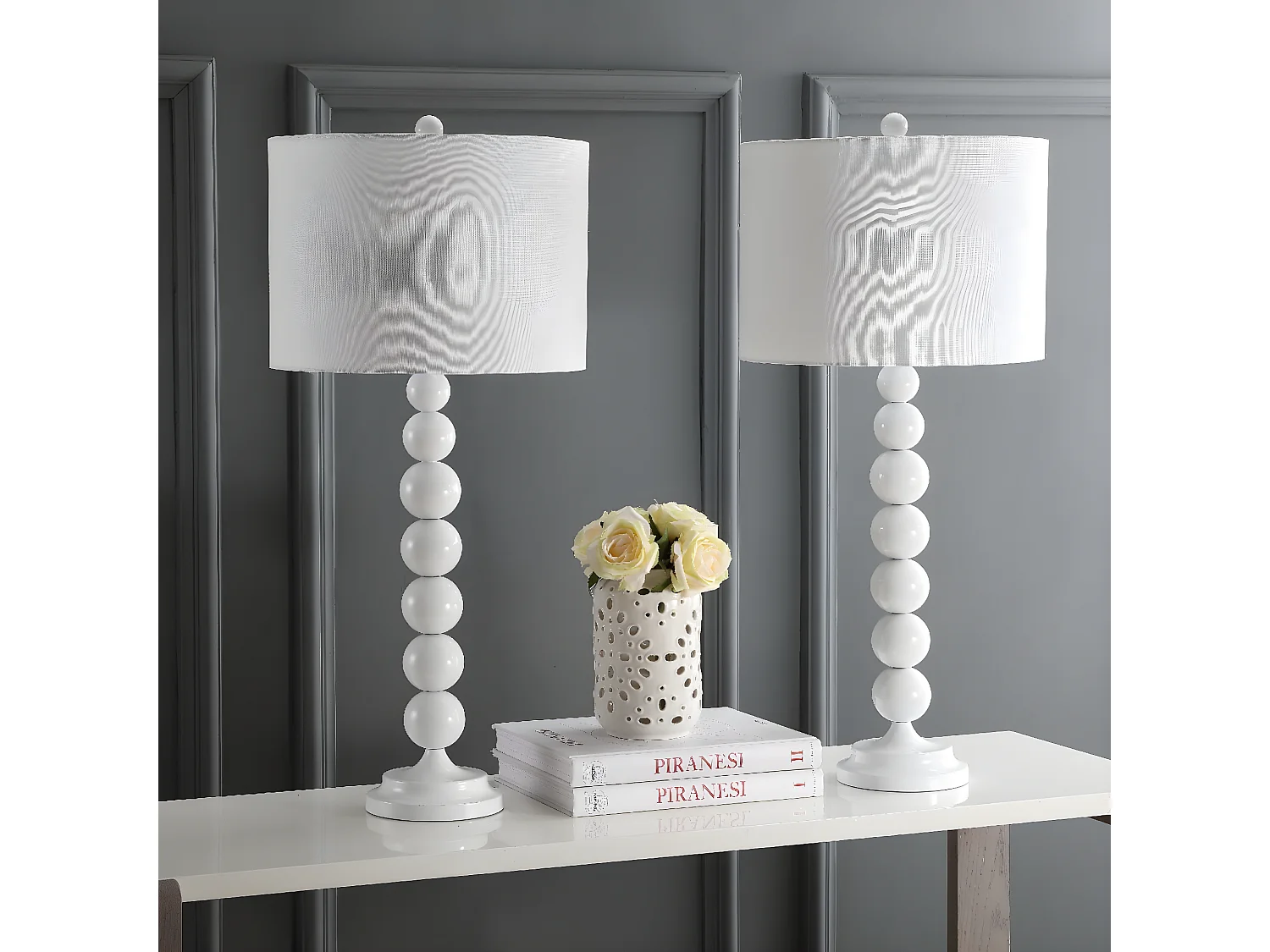 Lot de 2 Lampe de table Blanc 36 X 36 X 78.74 cm - Alease
