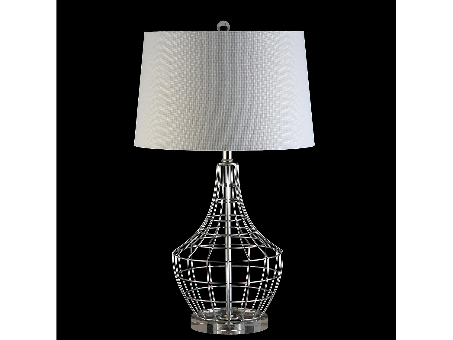 Lot de 2 lampes de table Argent 41 x 41 x 71 cm - Marceline