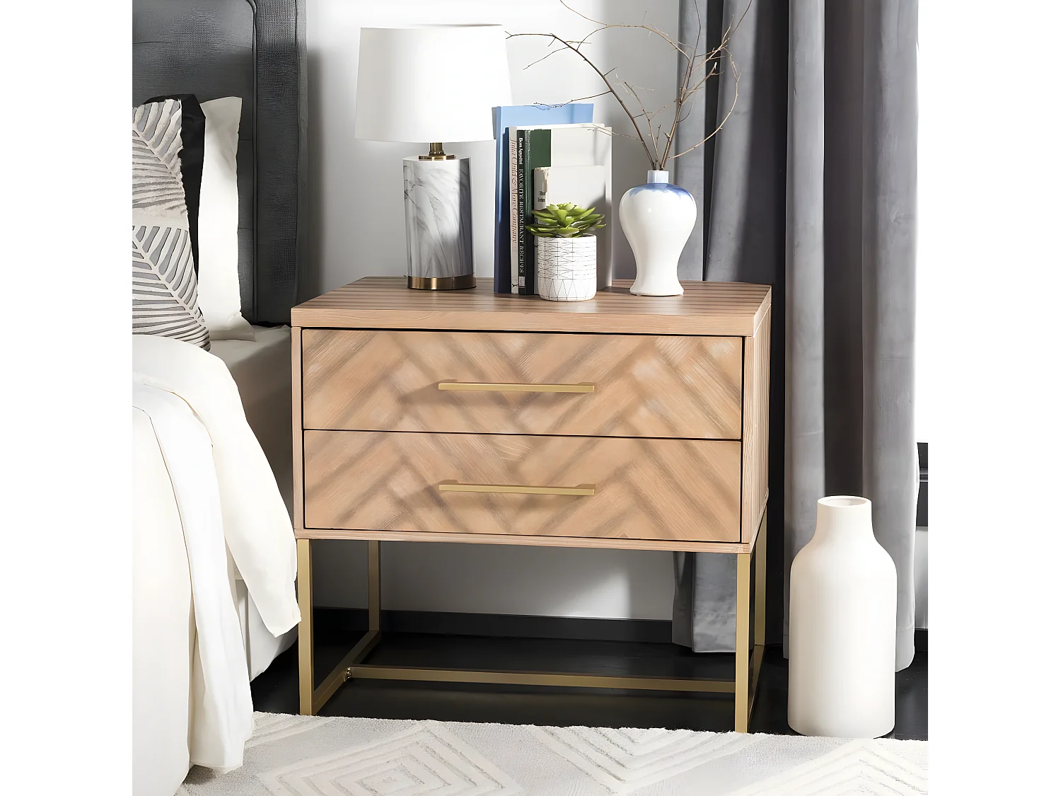 Table d'appoint Chêne 51 X 75 X 68.58 cm - Eloisa