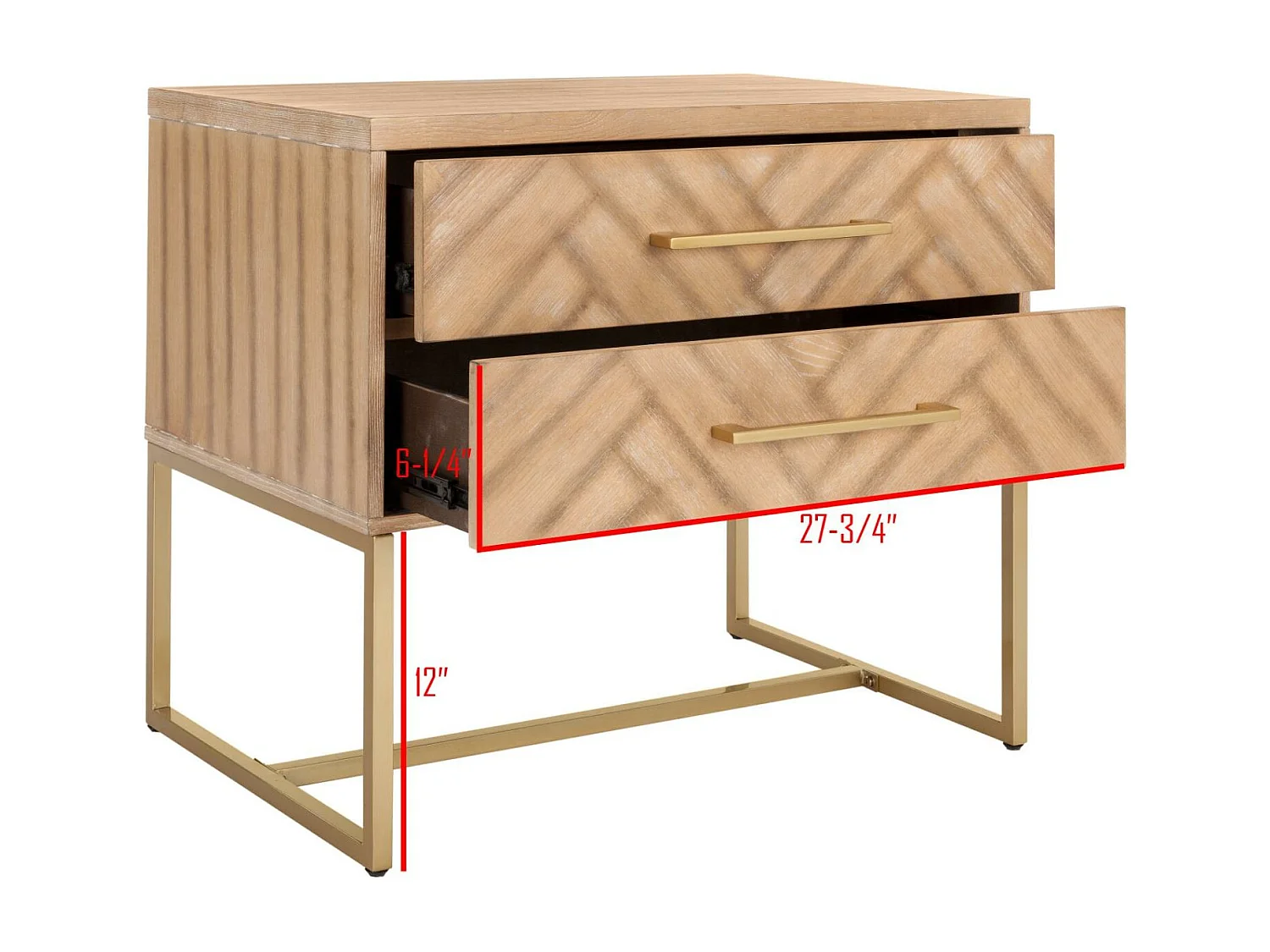 Table d'appoint Chêne 51 X 75 X 68.58 cm - Eloisa