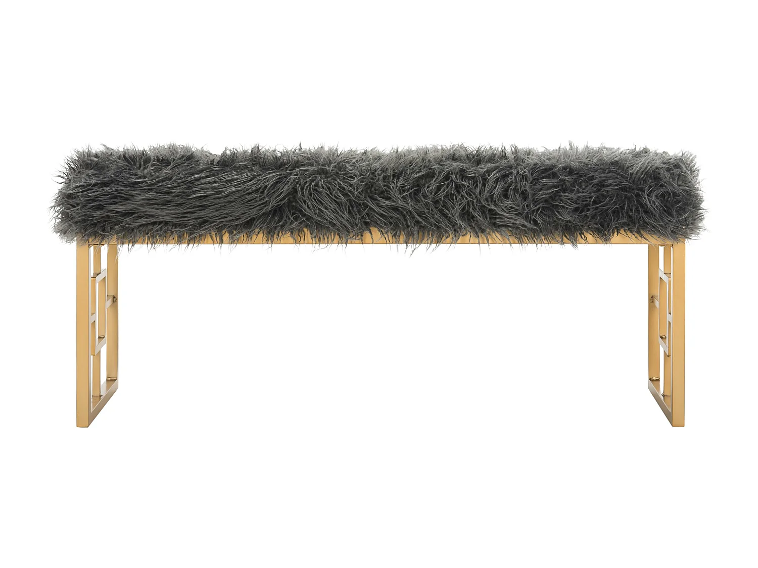 Banc & Ottomane Gris 41 X 122 X 50.8 cm - Arlene