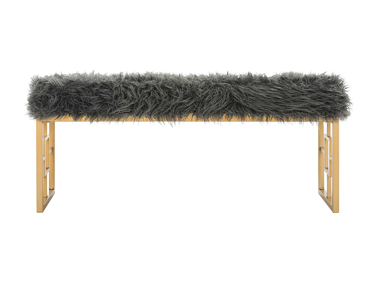 Banc & Ottomane Gris 41 X 122 X 50.8 cm - Arlene