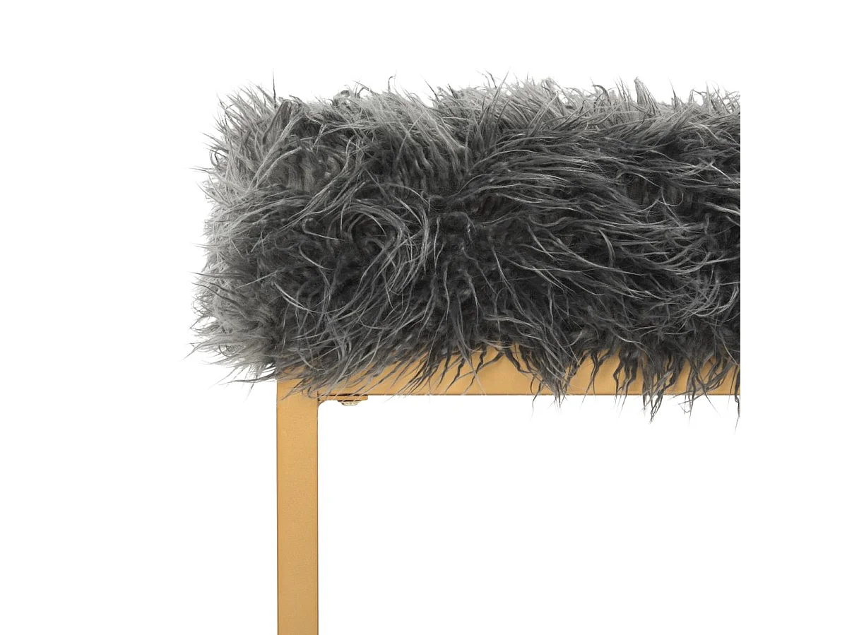 Banc & Ottomane Gris 41 X 122 X 50.8 cm - Arlene