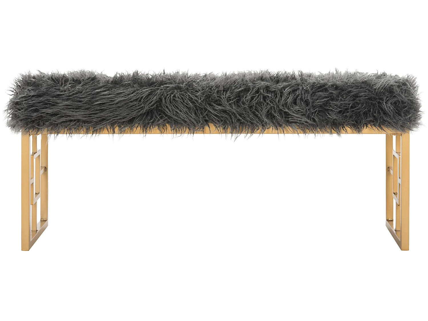 Banc & Ottomane Gris 41 X 122 X 50.8 cm - Arlene