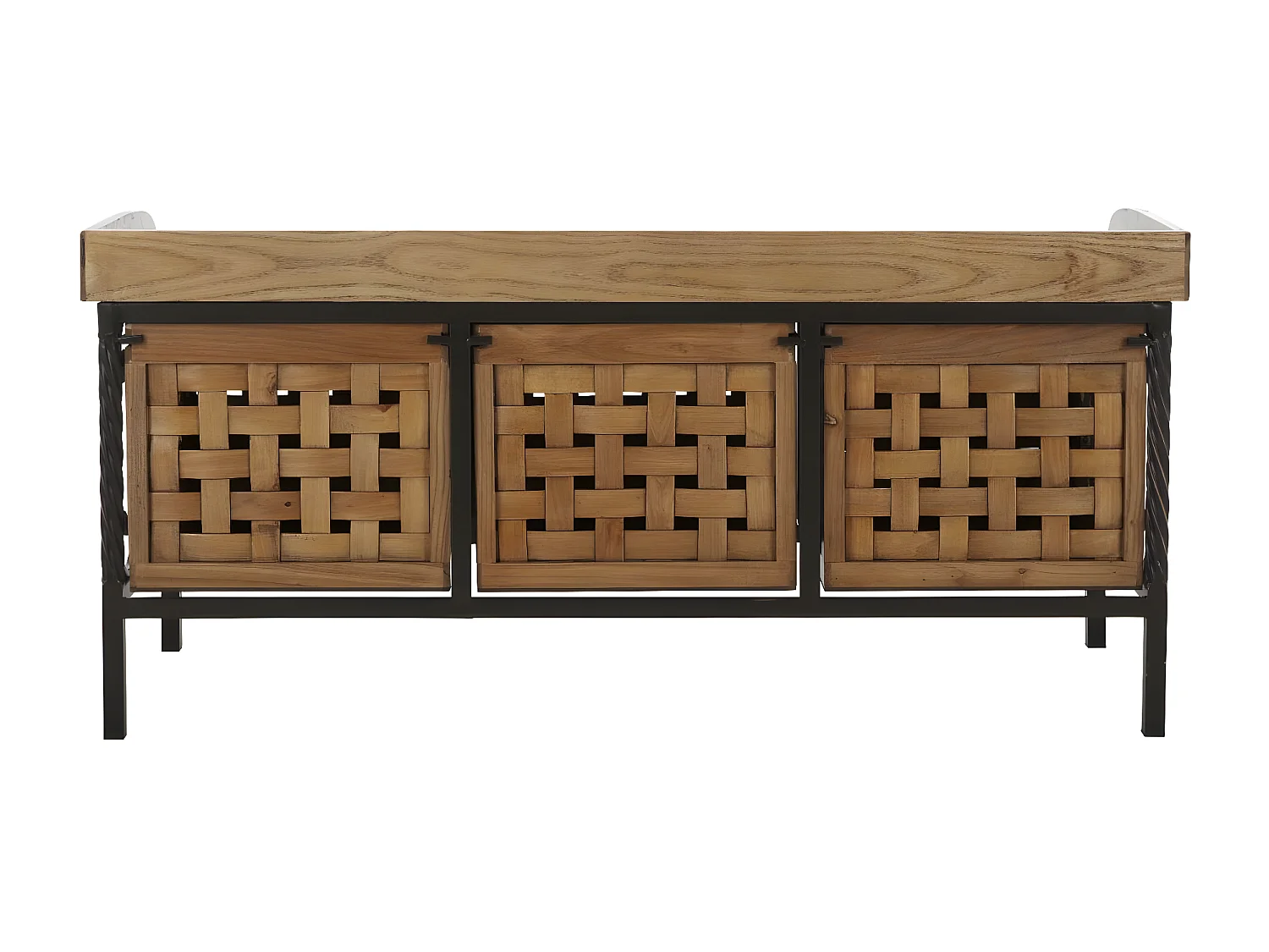 Banc & Ottomane Chêne 39 X 108 X 50.8 cm - Romaine