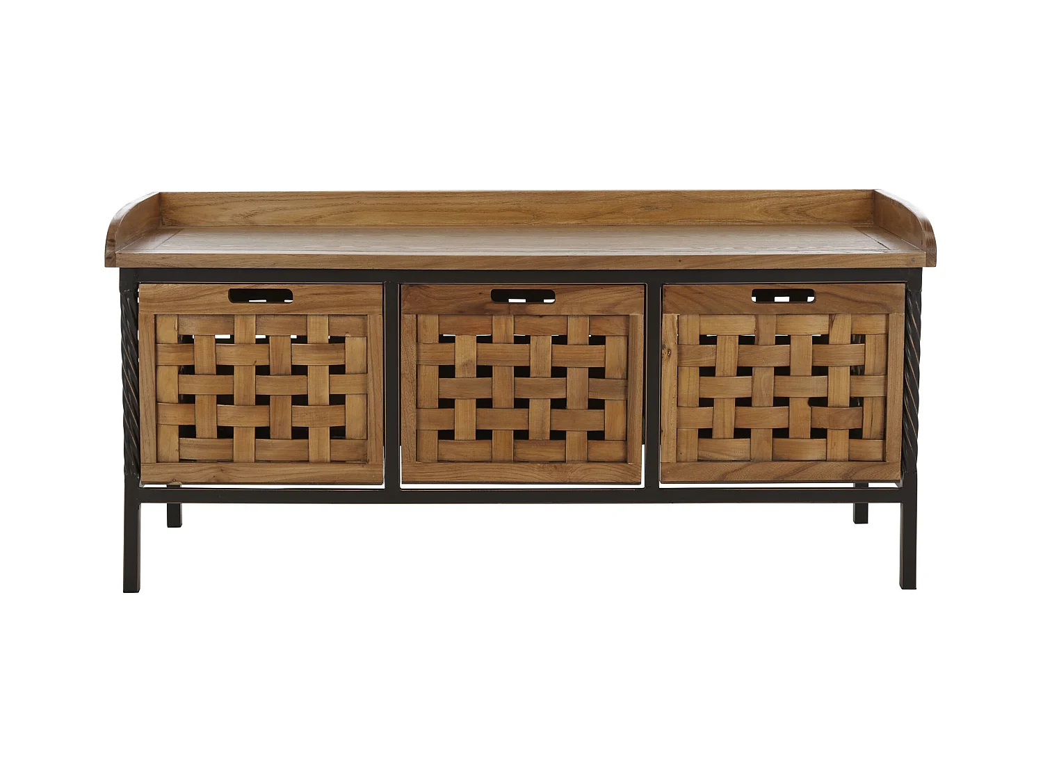 Banc & Ottomane Chêne 39 X 108 X 50.8 cm - Romaine