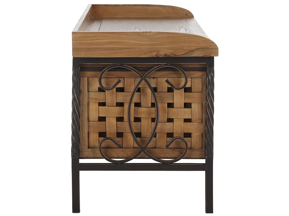 Banc & Ottomane Chêne 39 X 108 X 50.8 cm - Romaine