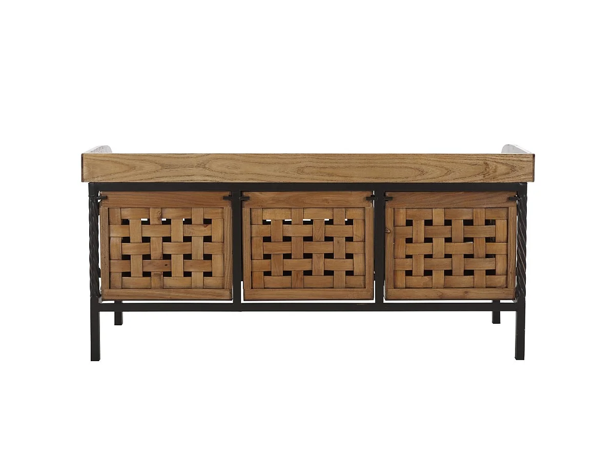 Banc & Ottomane Chêne 39 X 108 X 50.8 cm - Romaine