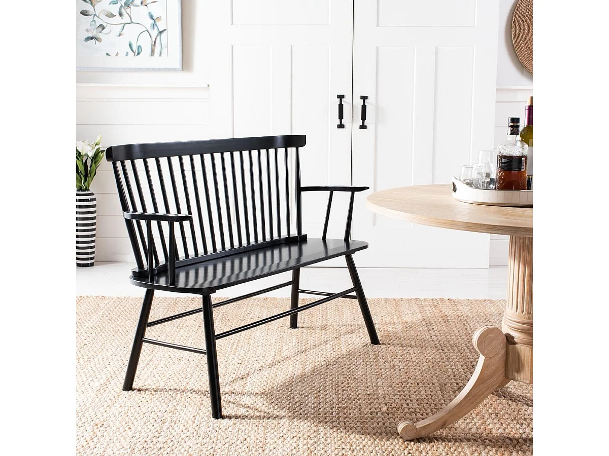 Banc Noir 120 x 60 x 90 cm - Addison