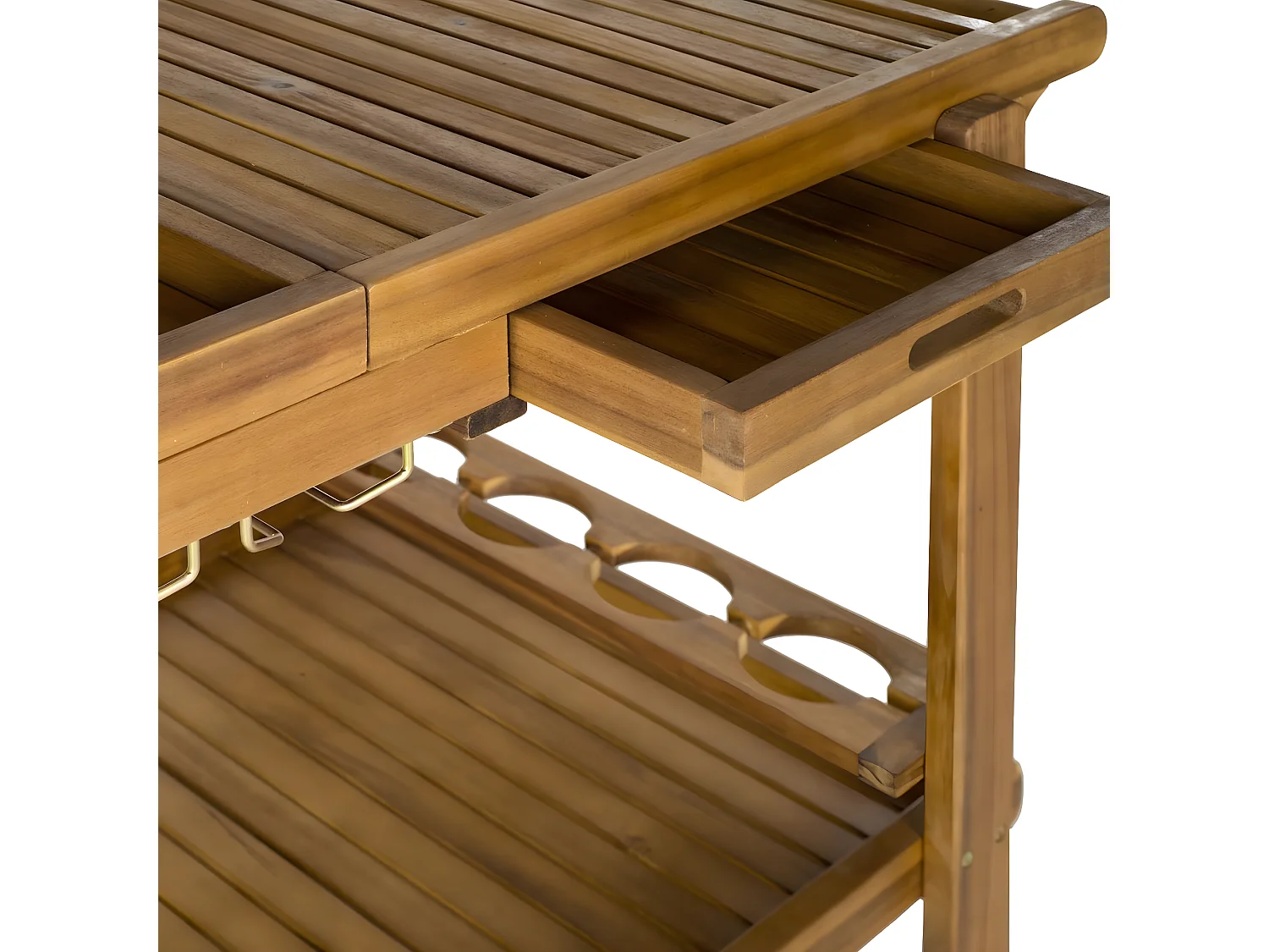 Chariot à thé pour l'extérieur Naturel 100 X 60 X 75.94 cm - Penny