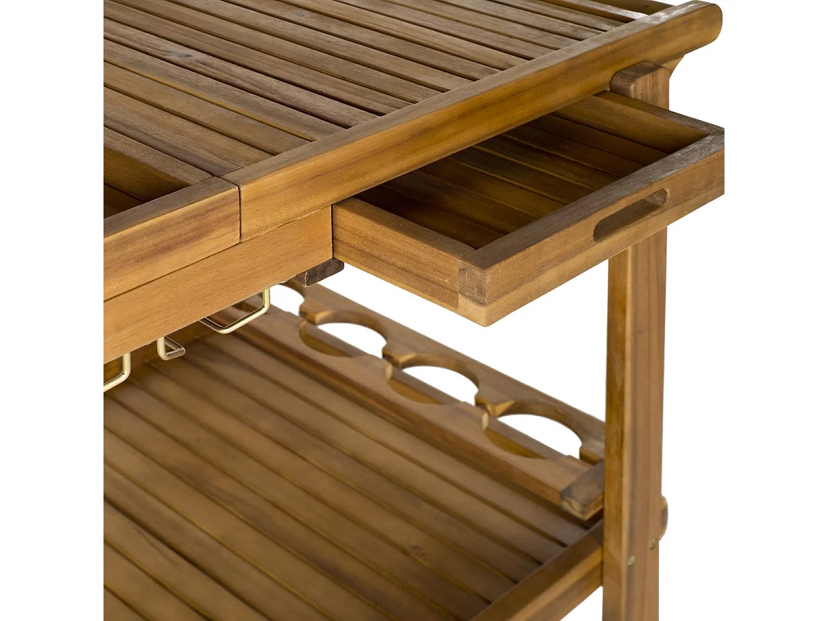 Chariot à thé pour l'extérieur Naturel 100 X 60 X 75.94 cm - Penny