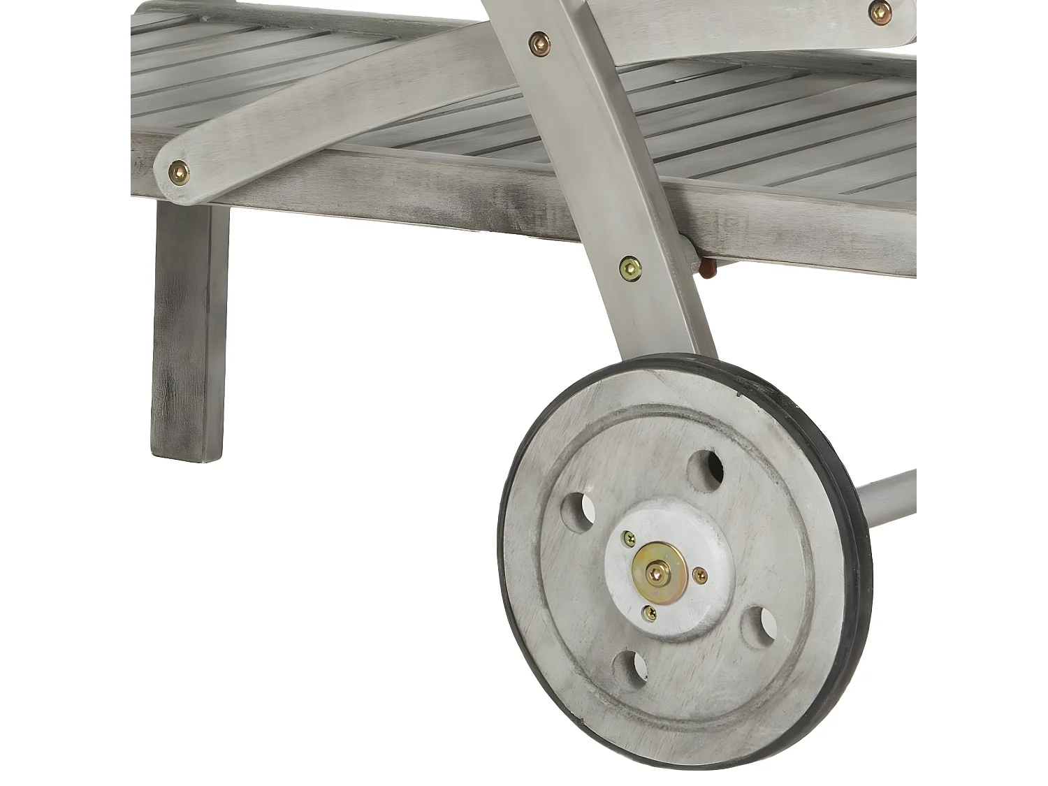 Chariot à thé pour l'extérieur Gris lavé et beige 87 X 64 X 87.12 cm - Bettyjane