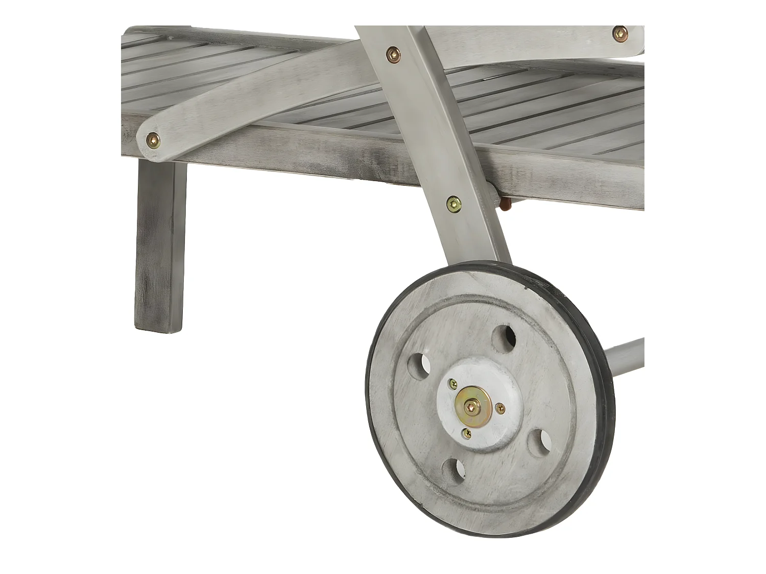 Chariot à thé pour l'extérieur Gris lavé et beige 87 X 64 X 87.12 cm - Bettyjane