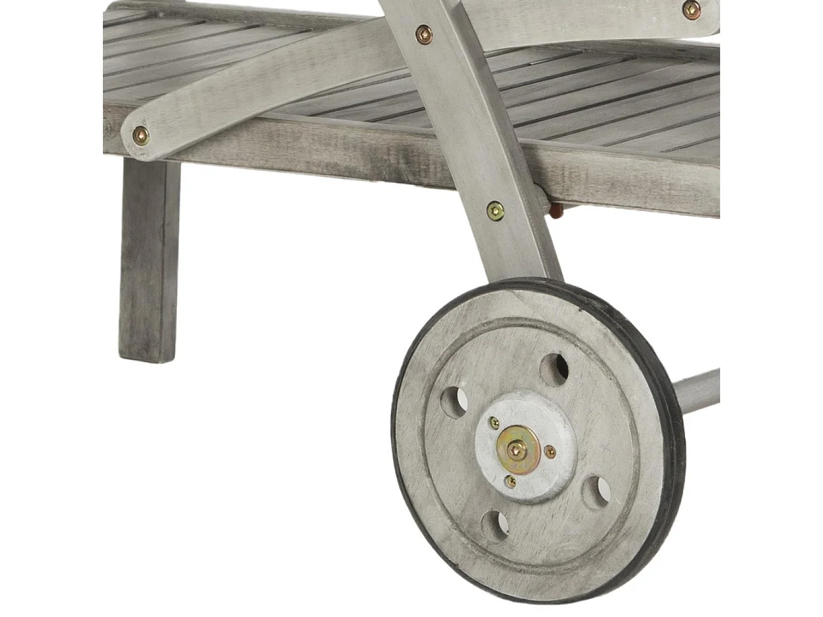 Chariot à thé pour l'extérieur Gris lavé et beige 87 X 64 X 87.12 cm - Bettyjane