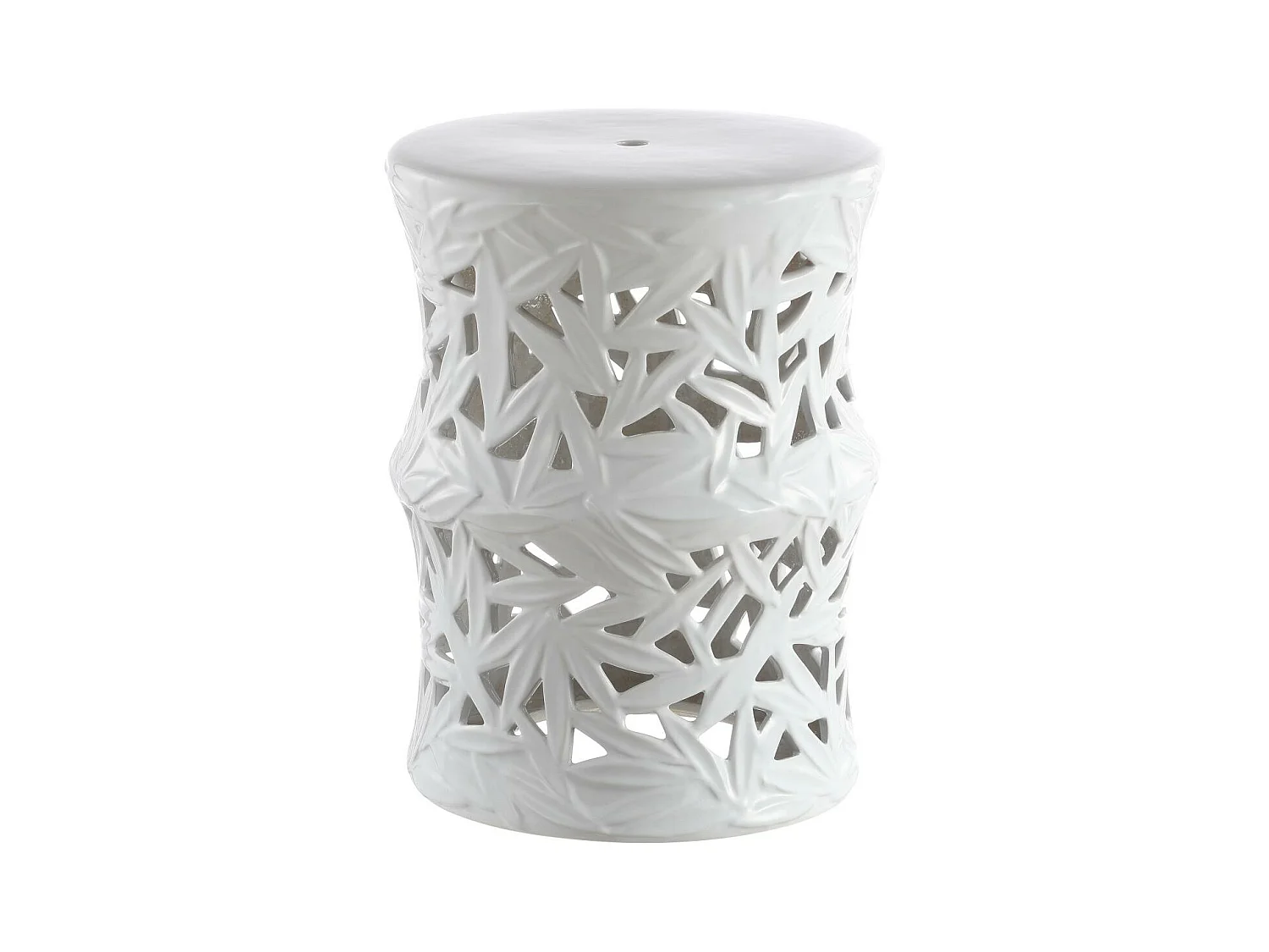 Tabouret de jardin Blanc 34 X 34 X 45.72 cm - Olena
