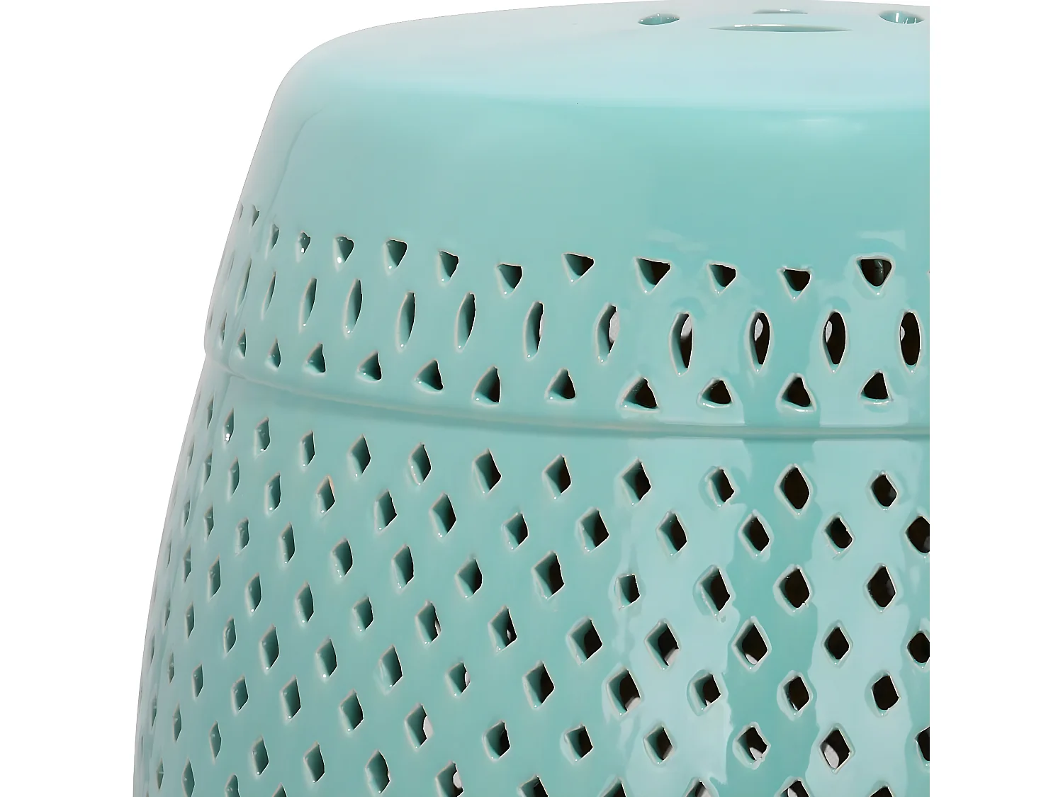 Tabouret de jardin Oeuf de merle bleu 35 X 35 X 44.45 cm - Barbra