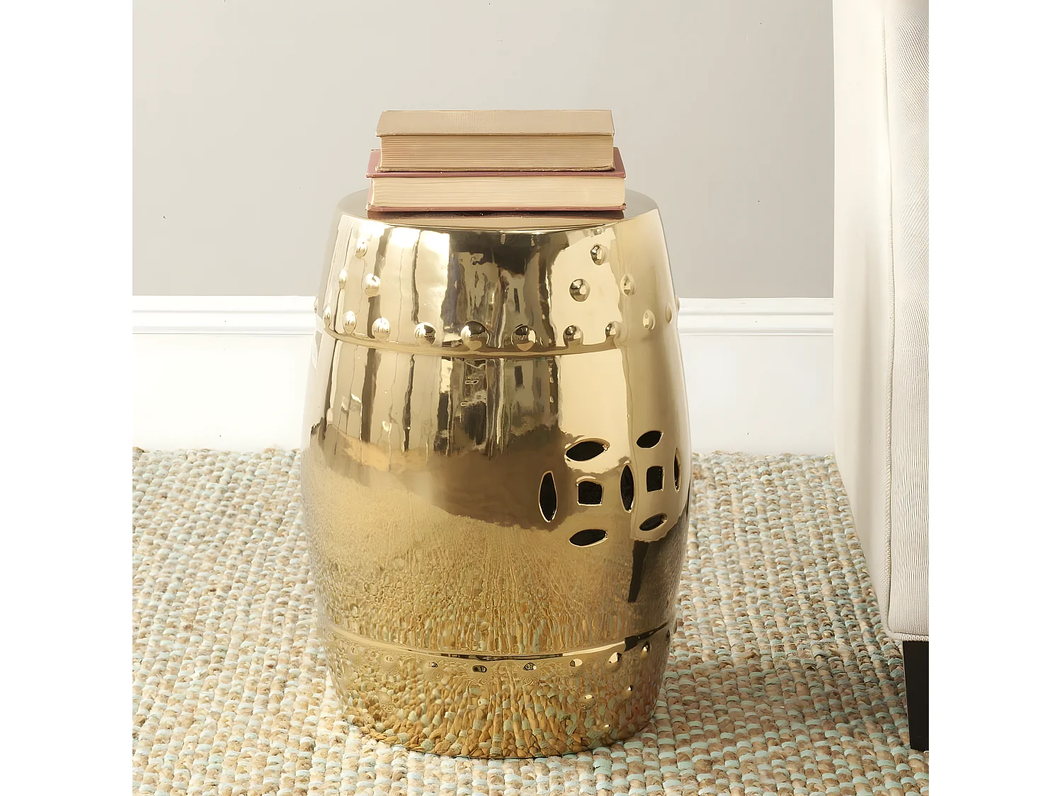 Tabouret de jardin Or 33 X 33 X 45.72 cm - Denise