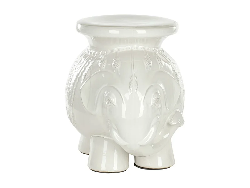 Tabouret de jardin Blanc 36 X 50 X 42.67 cm - Lulu