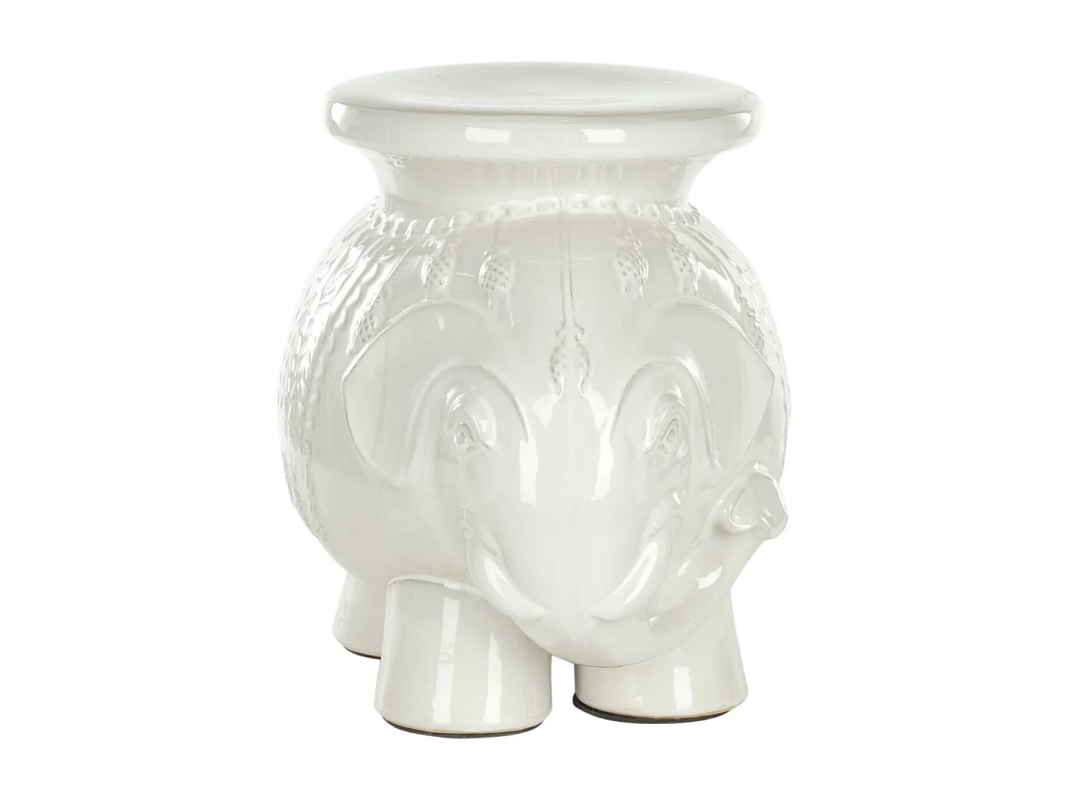 Tabouret de jardin Blanc 36 X 50 X 42.67 cm - Lulu