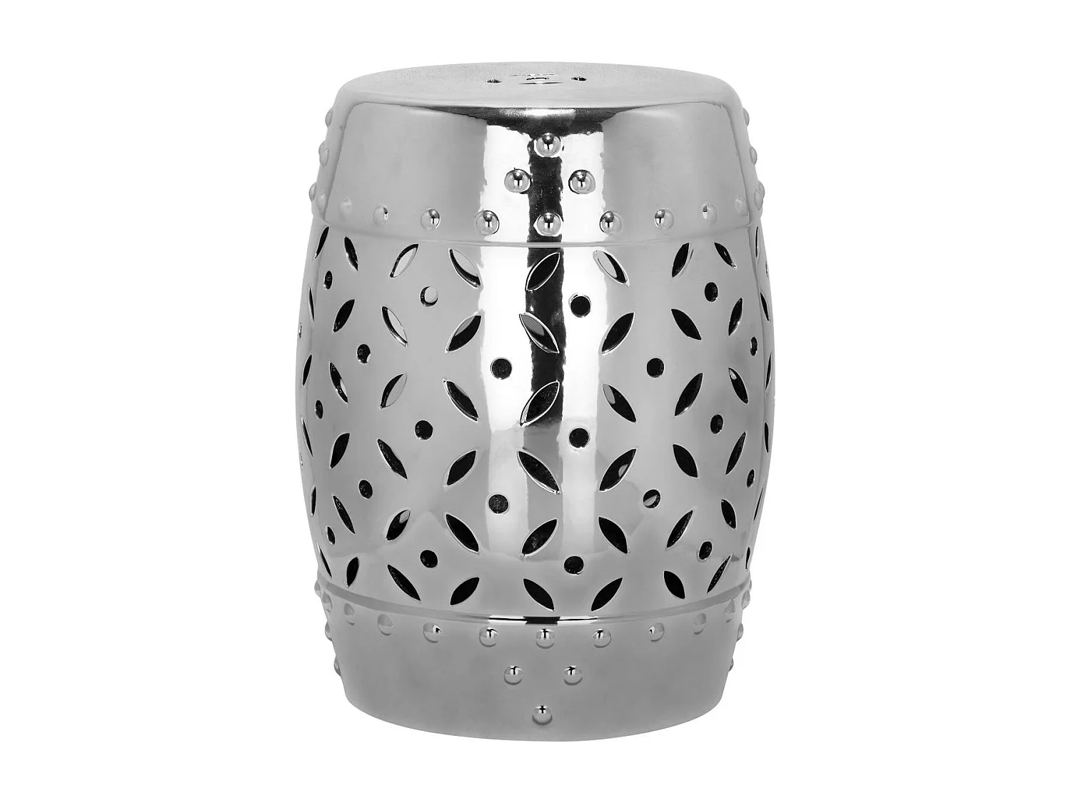 Tabouret de jardin Argent 33 X 33 X 46.99 cm - Birdella