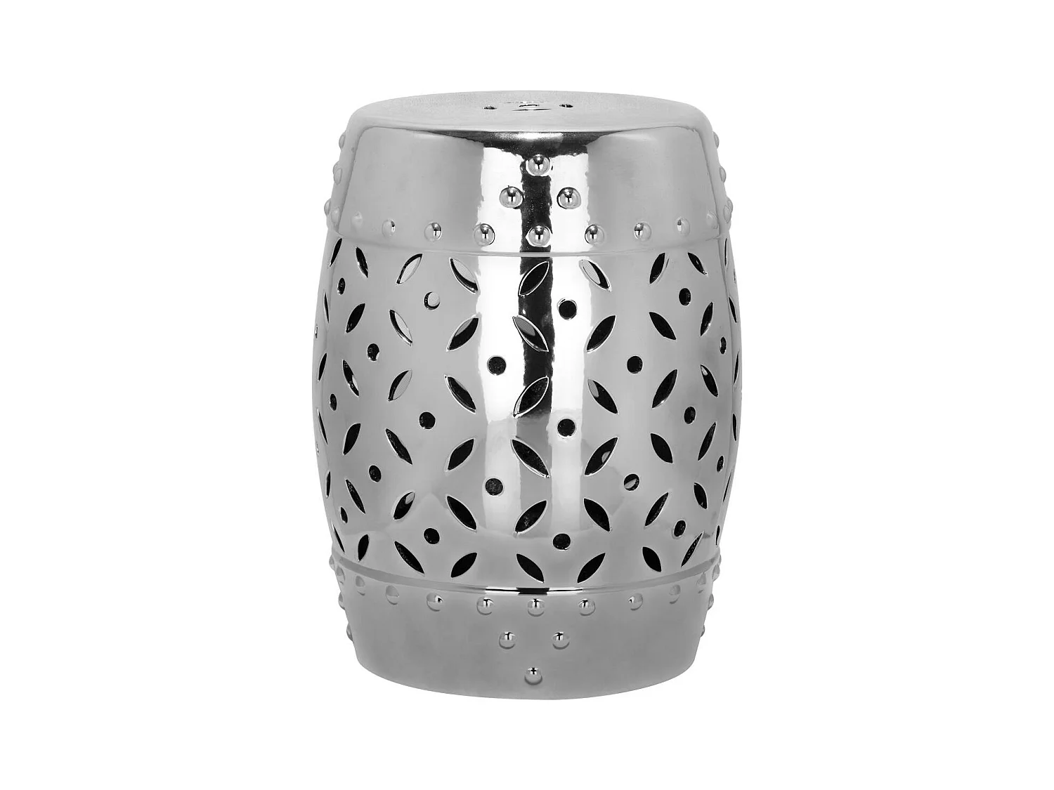 Tabouret de jardin Argent 33 X 33 X 46.99 cm - Birdella