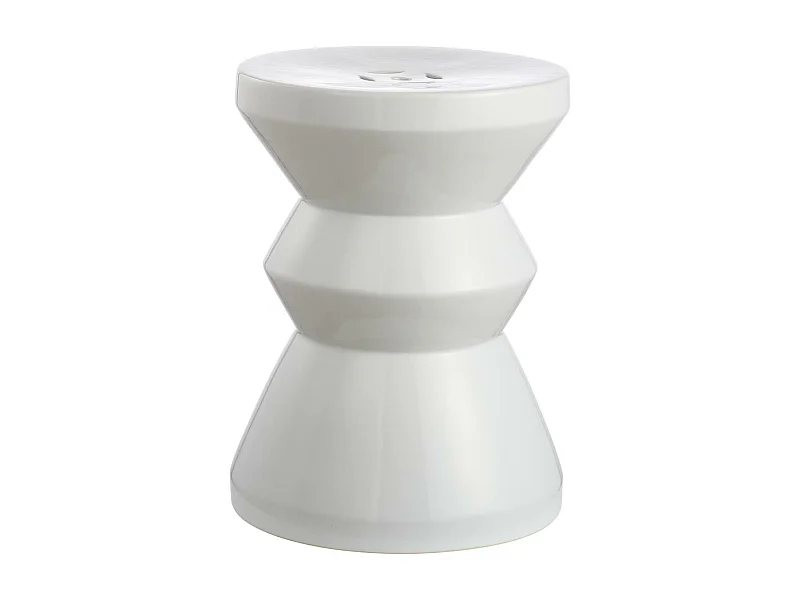 Tabouret de jardin Blanc 36 X 36 X 48.26 cm - Simona
