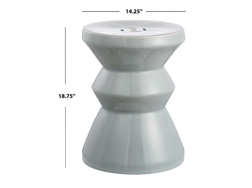 Tabouret de jardin bleu 36 X 36 X 48.26 cm - Simona