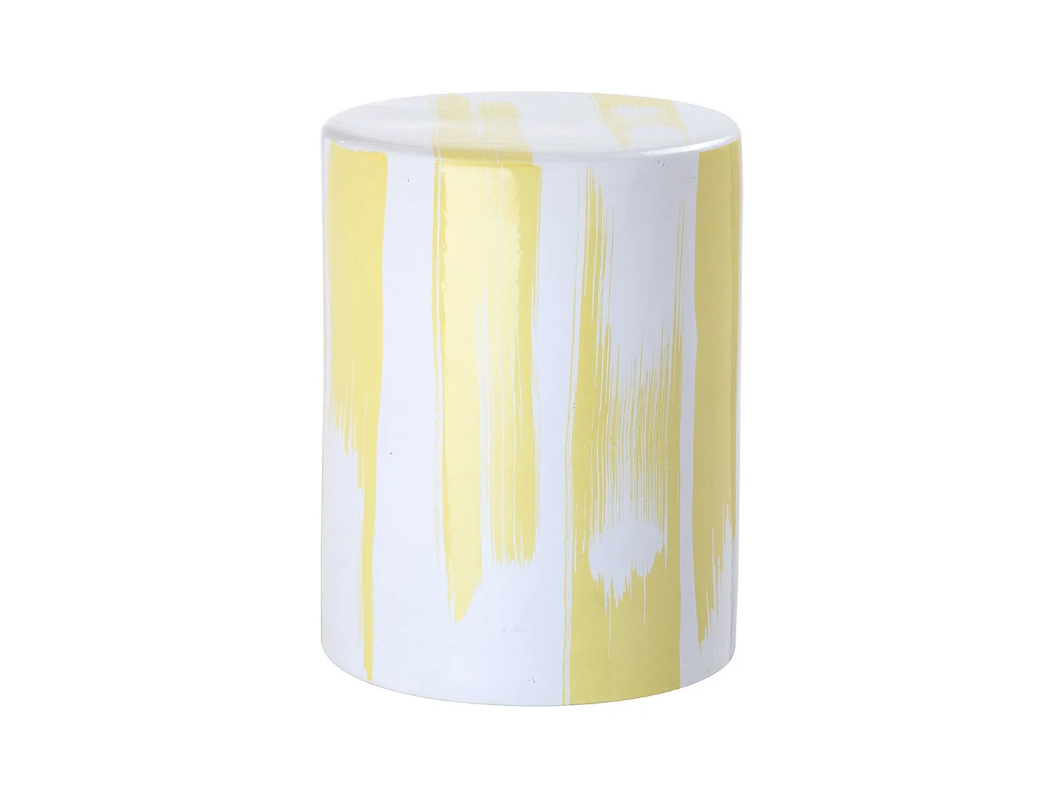 Tabouret de jardin Jaune et blanc 33 X 33 X 43.18 cm - Modena