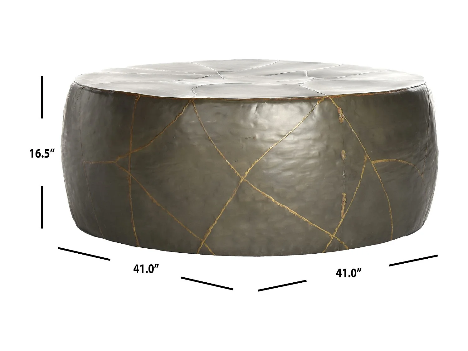 Table d'appoint Argent 104 X 104 X 41.91 cm - Medora