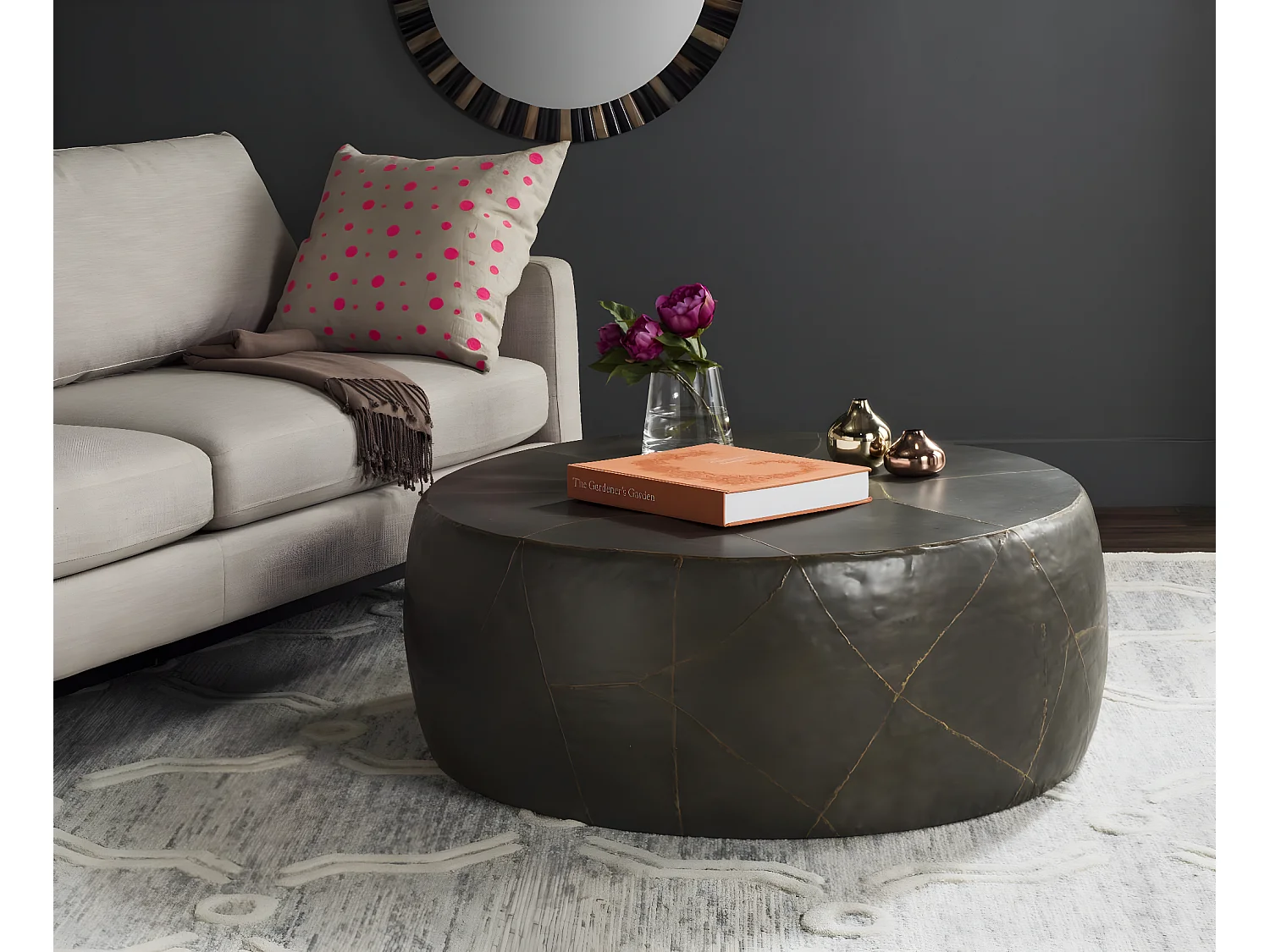 Table d'appoint Argent 104 X 104 X 41.91 cm - Medora