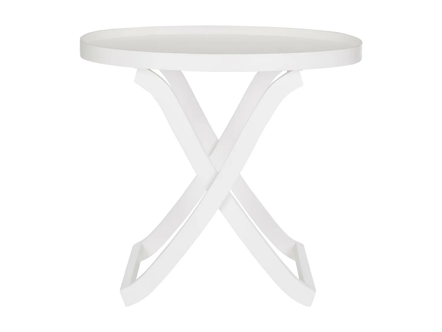 Table d'appoint Blanc 100 X 70 X 85 cm - Alfred