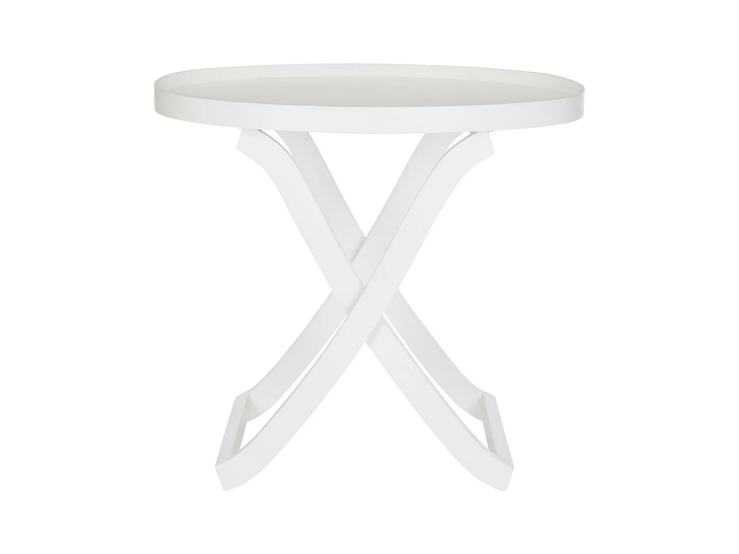 Table d'appoint Blanc 100 X 70 X 85 cm - Alfred