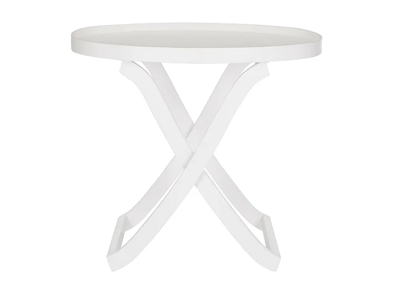 Table d'appoint Blanc 100 X 70 X 85 cm - Alfred