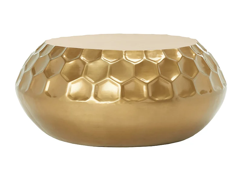 Table d'appoint Laiton antique 84 X 84 X 34.92 cm - Hildur