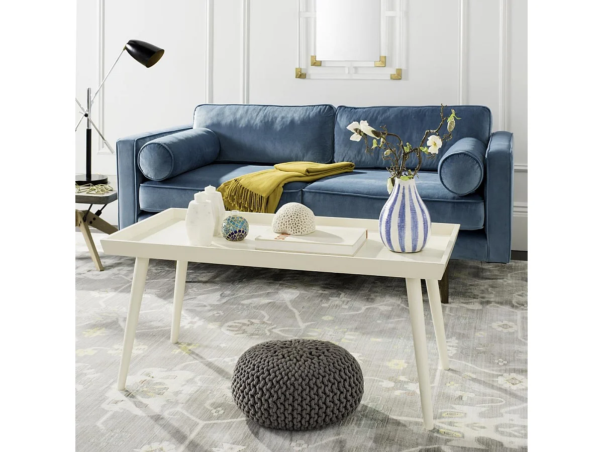 Table d'appoint Antique & Blanc 55 X 106 X 48.26 cm - Evia