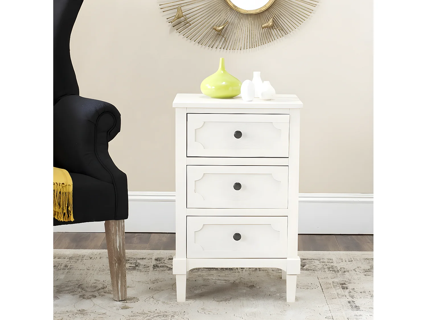 Table d'appoint Blanc 34 X 43 X 66.04 cm - Jaunita