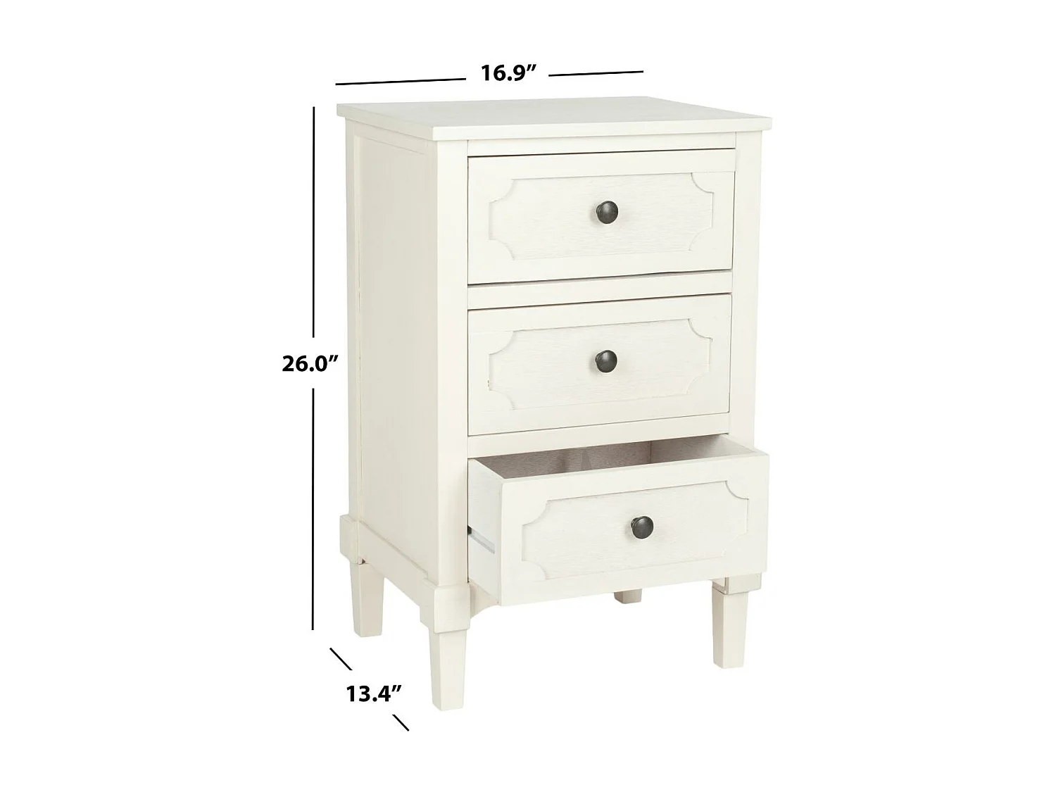 Table d'appoint Blanc 34 X 43 X 66.04 cm - Jaunita