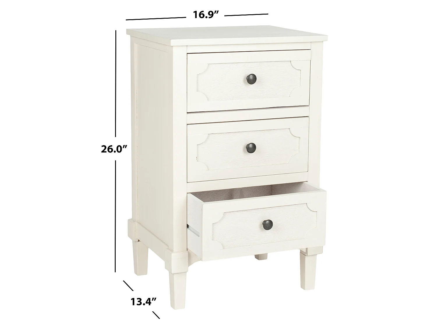 Table d'appoint Blanc 34 X 43 X 66.04 cm - Jaunita