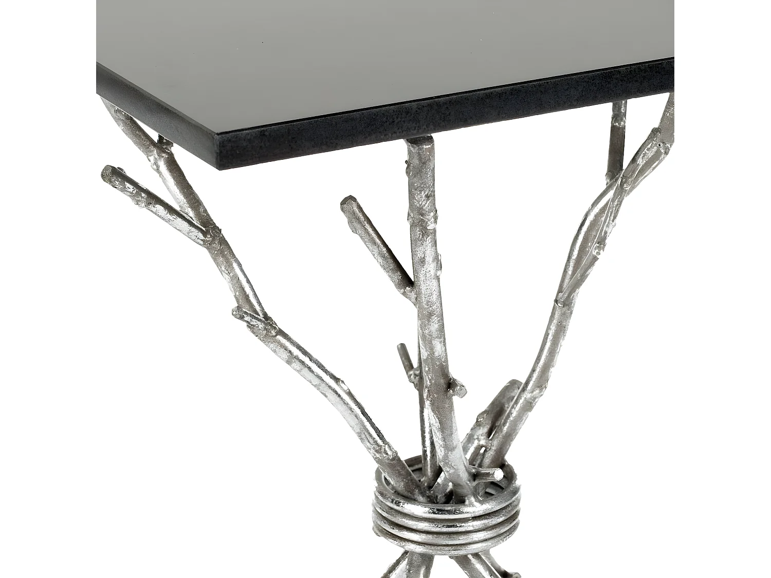 Table d'appoint Argent et noir 36 X 36 X 55.88 cm - Sister