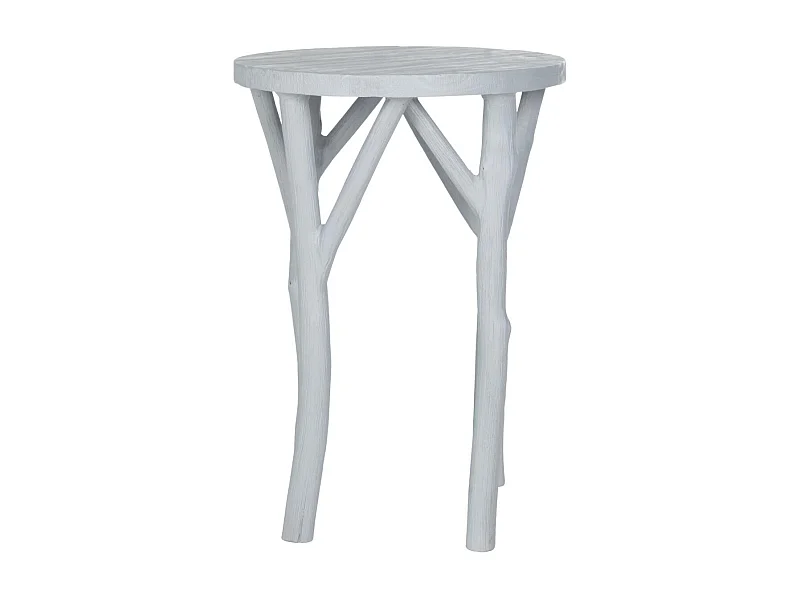Table d'appoint Gris bleu perle 46 X 46 X 64.26 cm - Vara