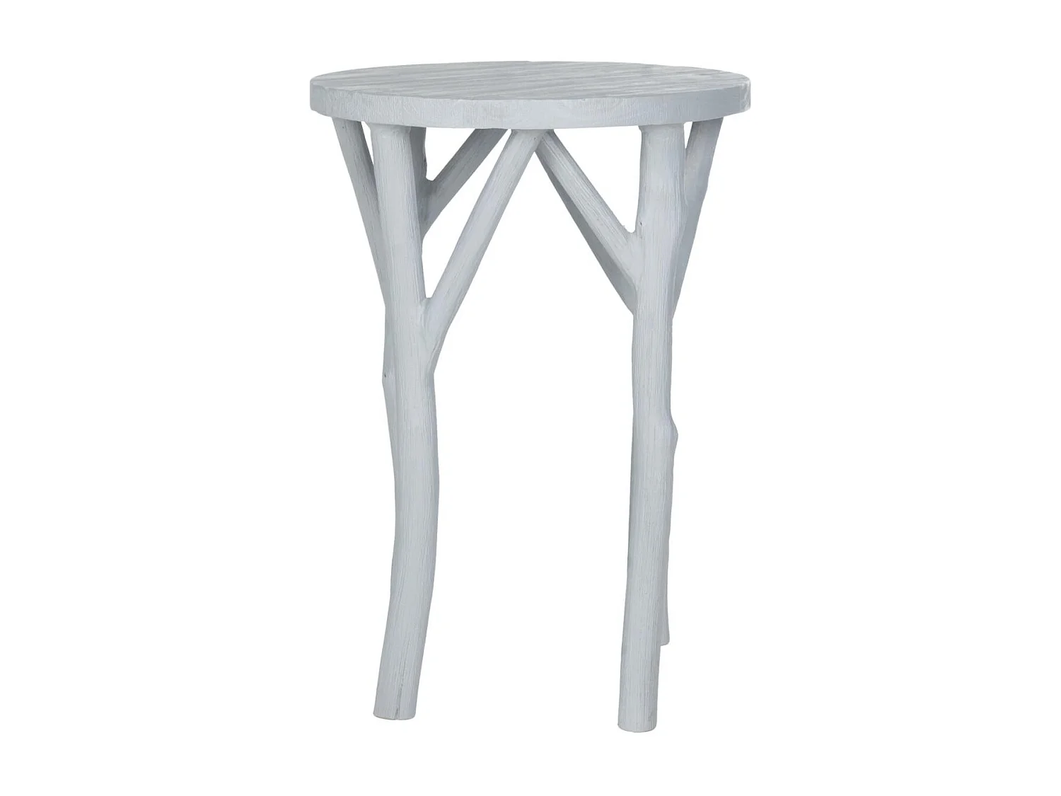 Table d'appoint Gris bleu perle 46 X 46 X 64.26 cm - Vara