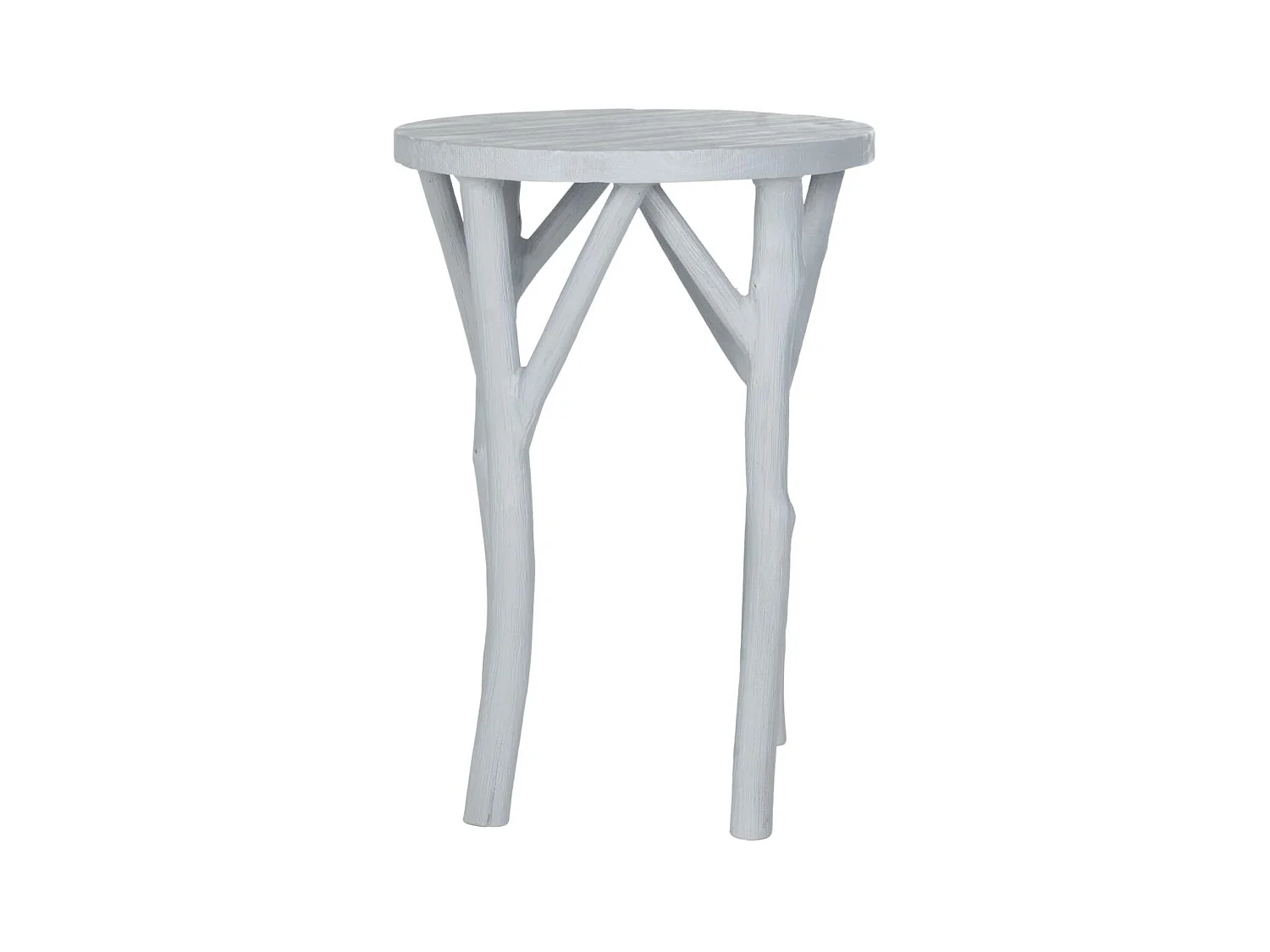 Table d'appoint Gris bleu perle 46 X 46 X 64.26 cm - Vara