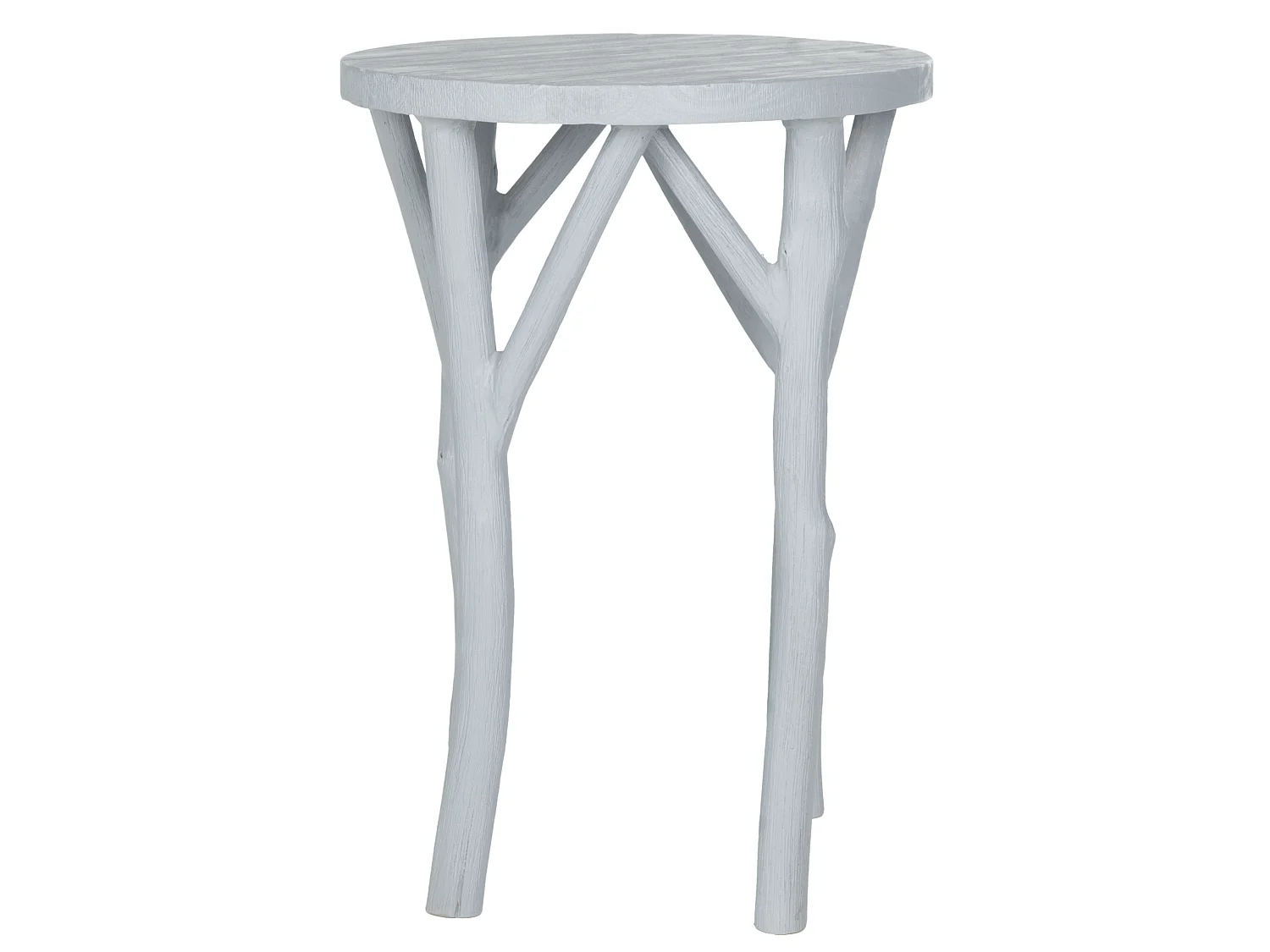 Table d'appoint Gris bleu perle 46 X 46 X 64.26 cm - Vara