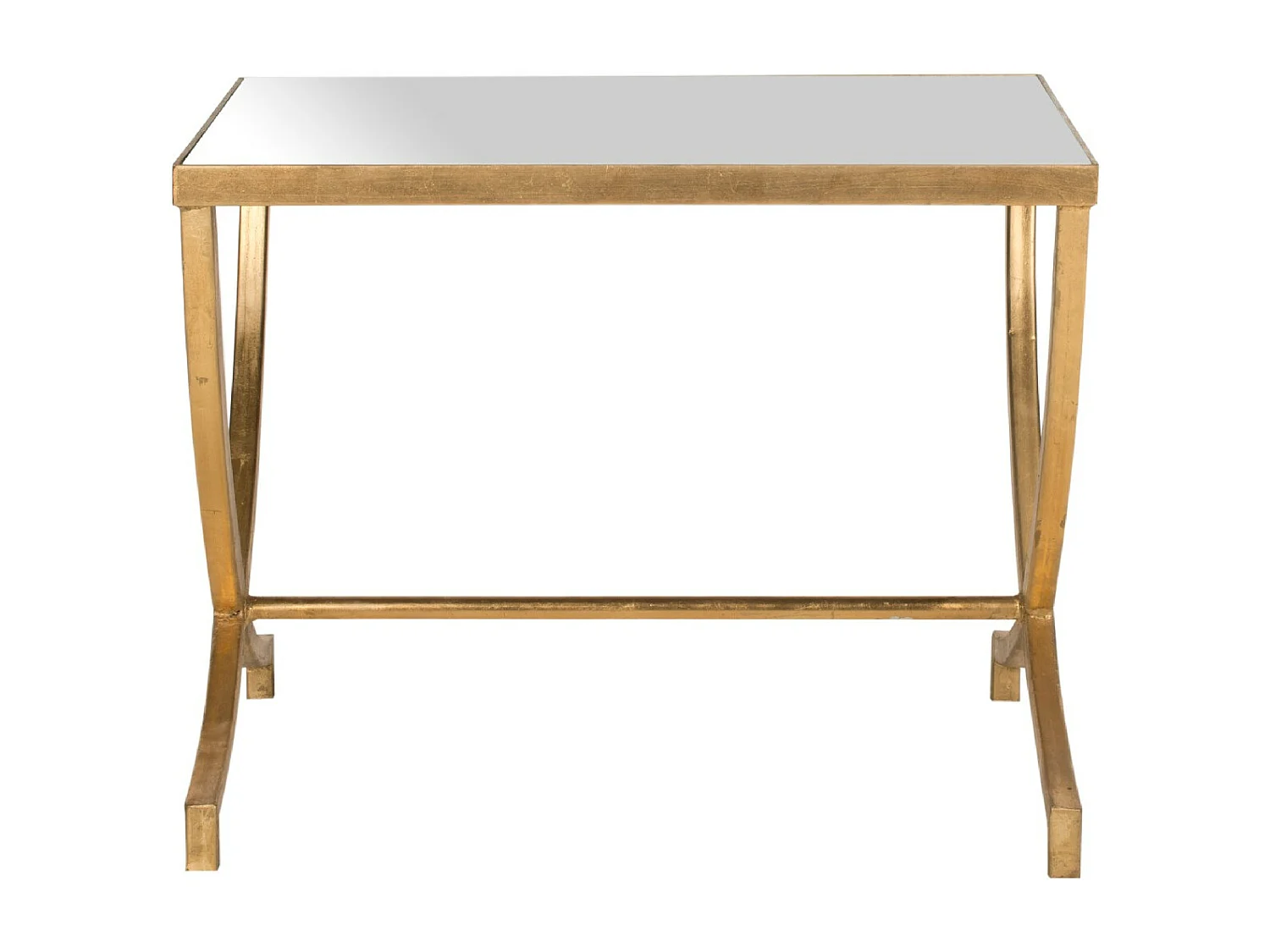 Table d'appoint Or et miroir 46 X 56 X 44.45 cm - Mattye