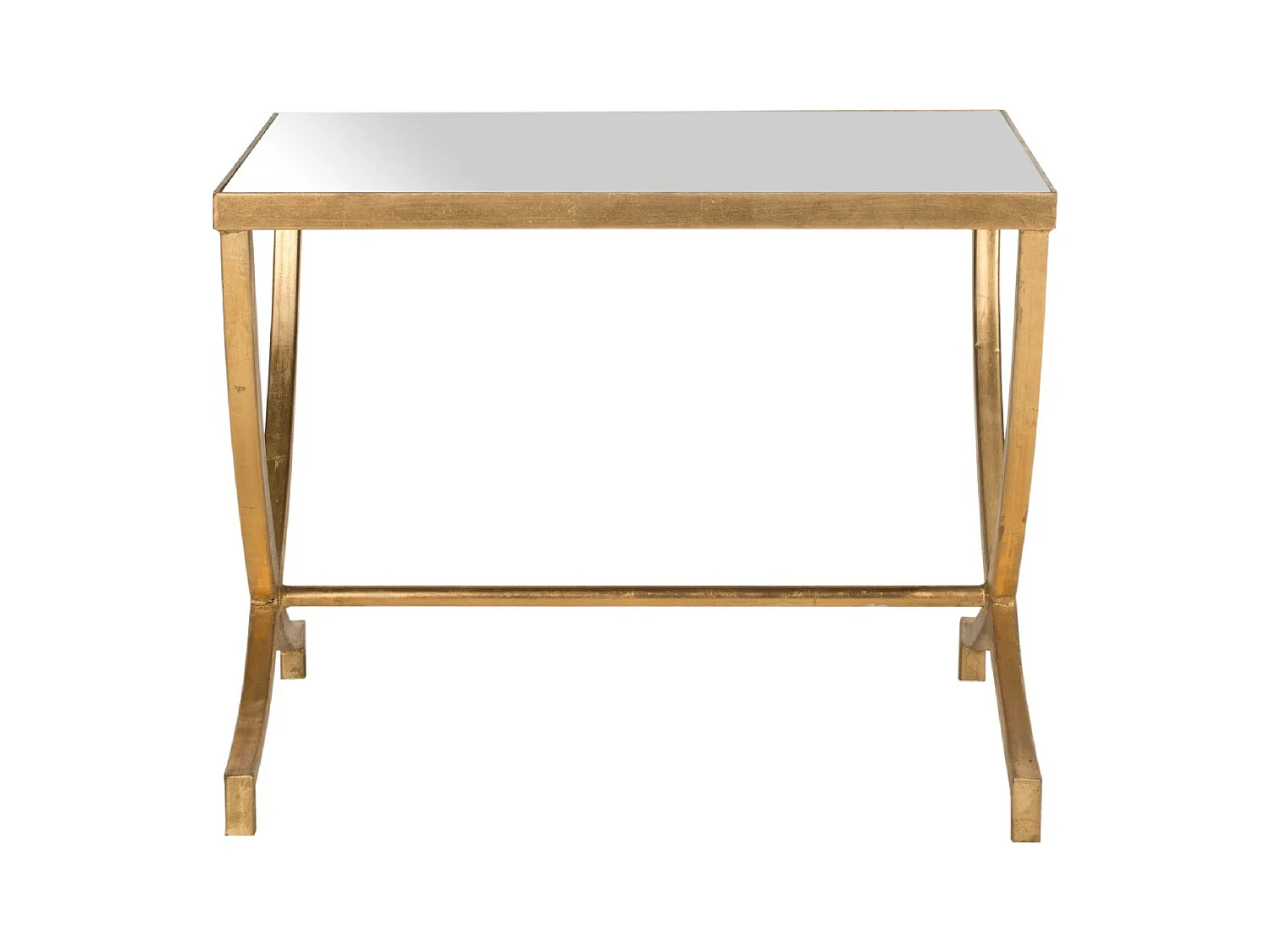 Table d'appoint Or et miroir 46 X 56 X 44.45 cm - Mattye