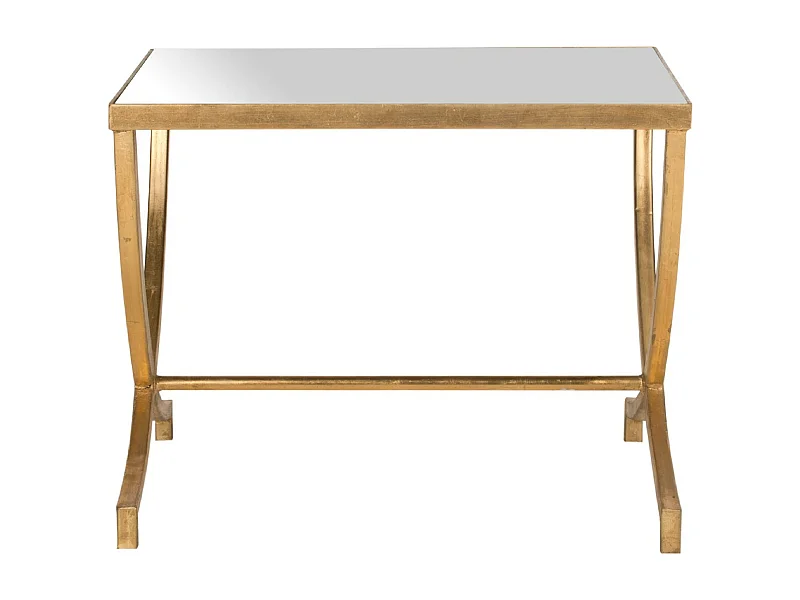 Table d'appoint Or et miroir 46 X 56 X 44.45 cm - Mattye